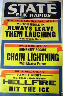 Elk Rapids Cinema - Old Poster (newer photo)